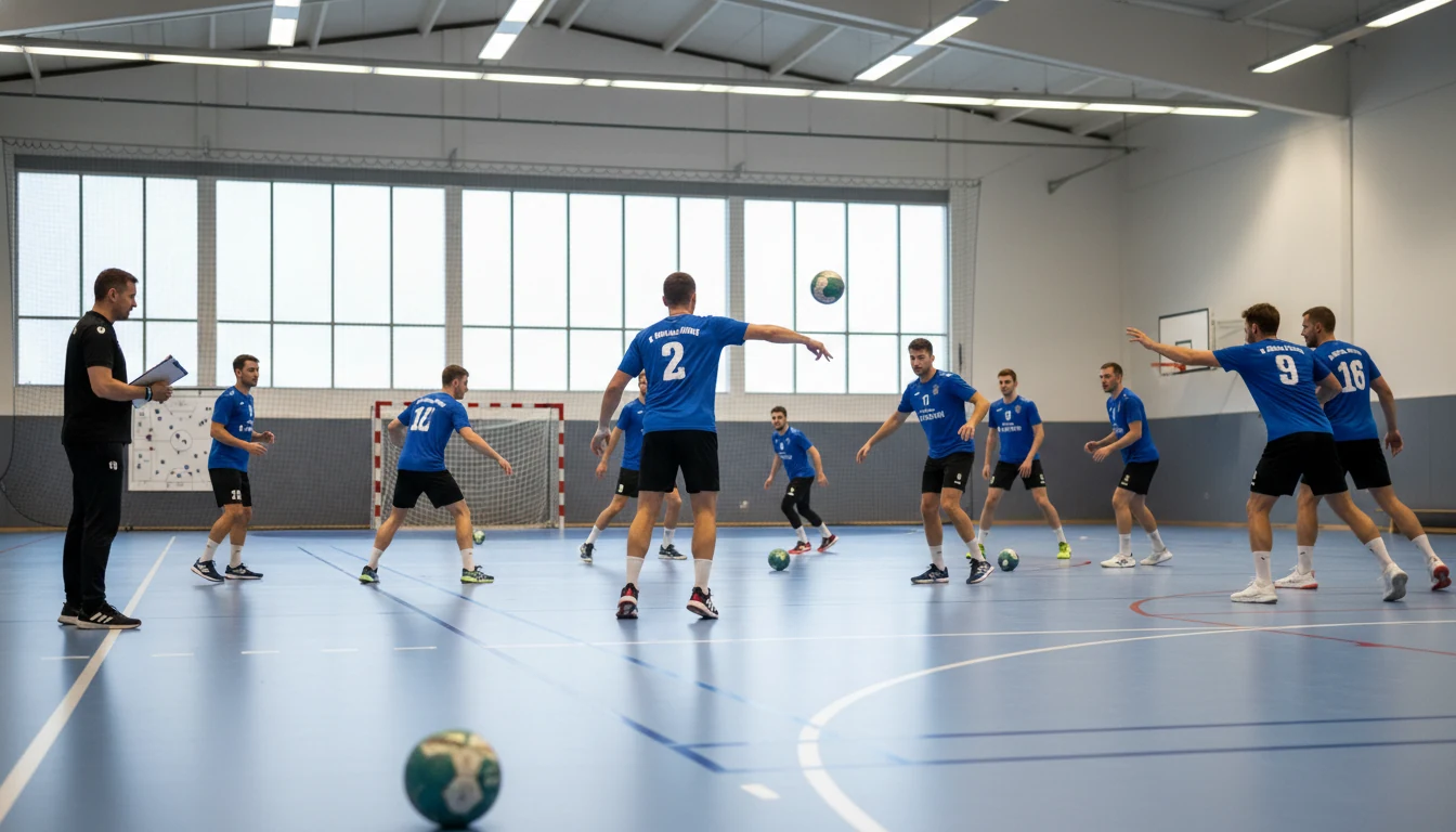 Deutsches Handball-Team beim Training vor der WM