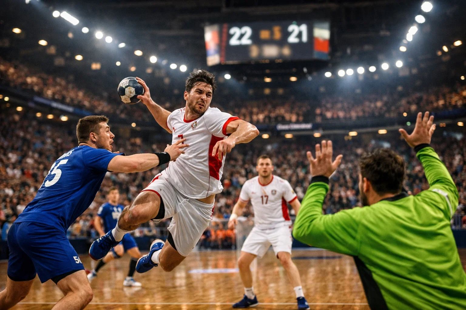 Spannendes Handball-WM-Spiel mit Live-Wetten-Atmosphäre