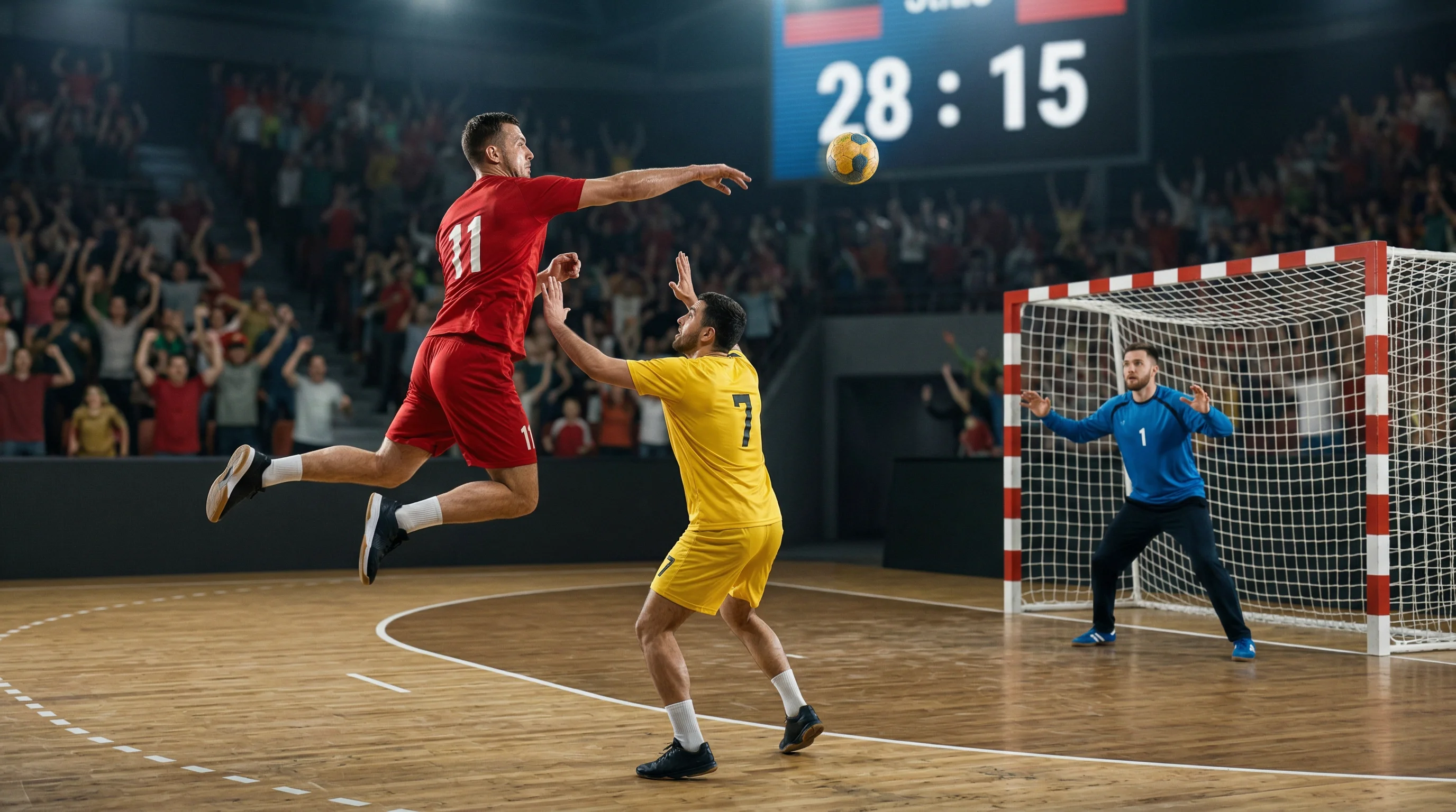 Handball-Favorit erzielt ein Tor gegen einen deutlich unterlegenen Gegner bei der WM