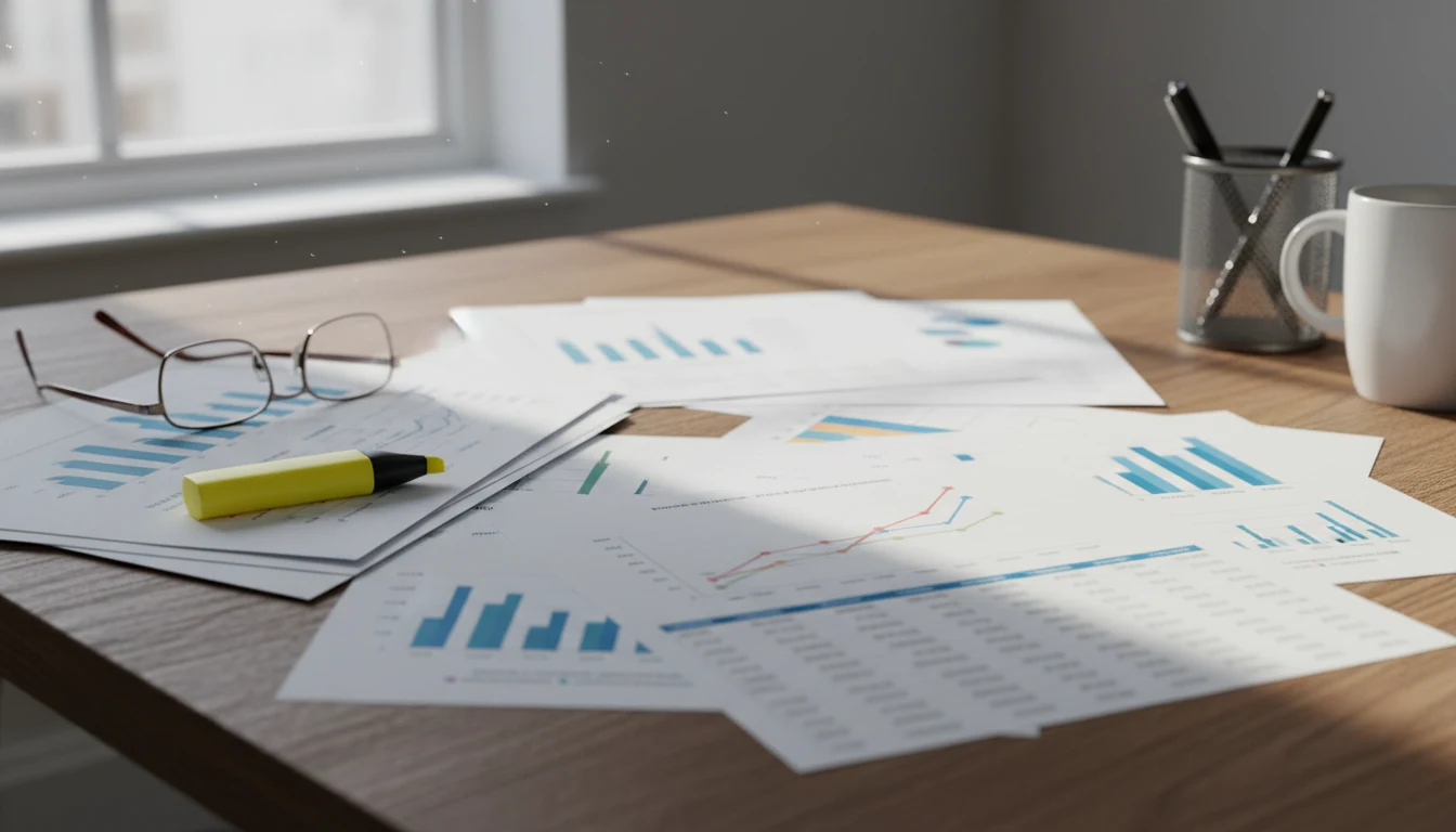 Dokument mit Handball-Statistiken und Datenanalyse